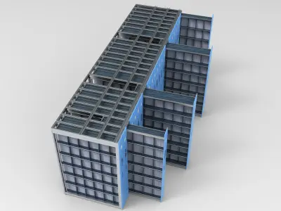 Library rack 3D print model