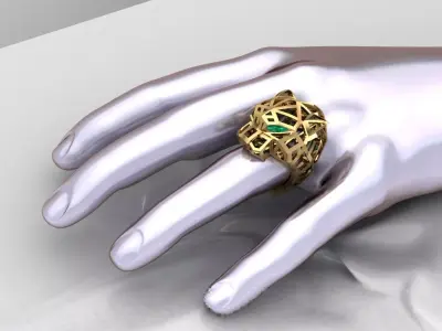 Ring panther 3D print model 3D print model