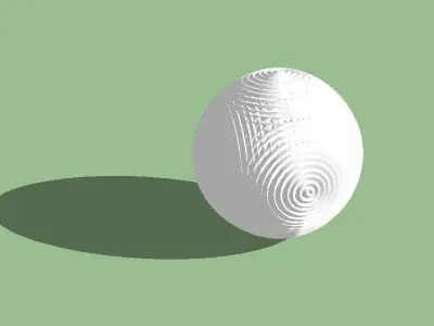 Wave Sphere Free 3D model