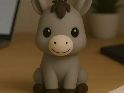 Donkey - Kawaii Animals Collection 3D print model