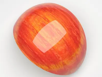 Sliced Apple 3D model