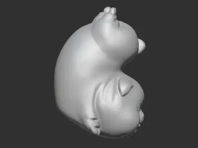 pig cute 3D print model