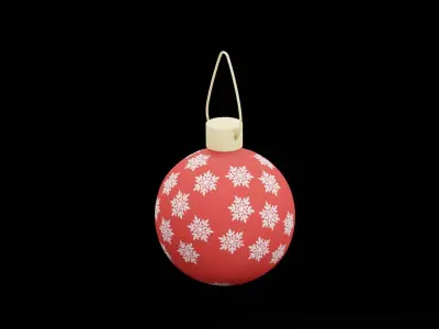 Christmas Ball Low-poly 3D model purchase