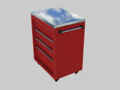 Tool box 01 Low-poly 3D model