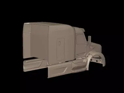 2014 Peterbilt 579 Sleeper TRUCK 3D PRINT MODEL 3D print model