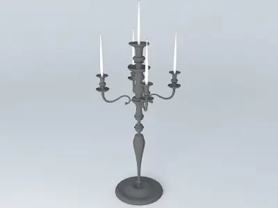 candlestick candelabra Free 3D model