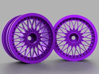 RC Rim BBS RS replica - scale 1-10 3D print model