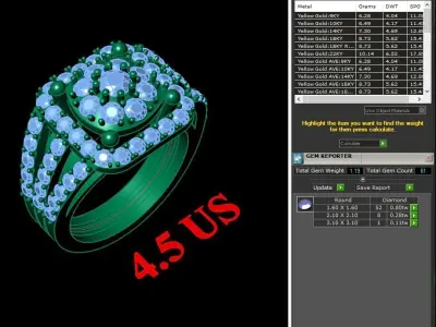 Luxury Men Rings Designs 4MR003 3D print model