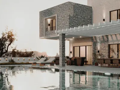 Luxury Bodrum Villa - Modern Architectural  3D model