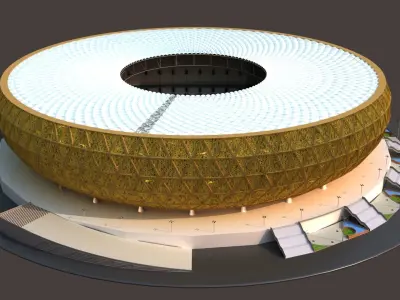 Qatar Lusail Stadium 3D model