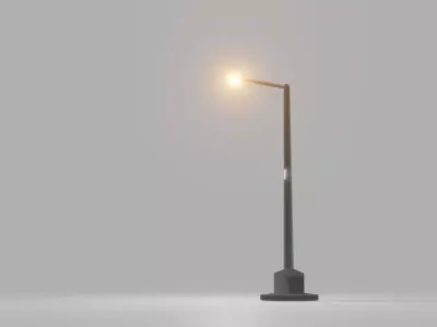 Street light Free low-poly 3D model