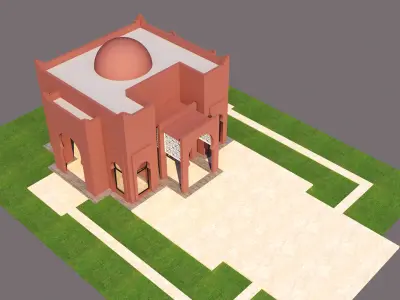 Traditional Moroccan House Marrakech 3D model