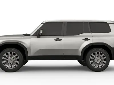 Toyota Land Cruiser 250 Prado 2024 Low-poly 3D model