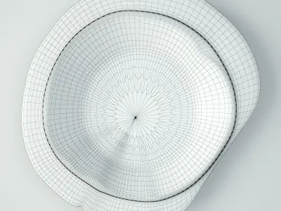 Baga Old Wood Bowl 3D model