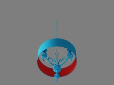 3D beauty lustr 3D model Low-poly 3D model