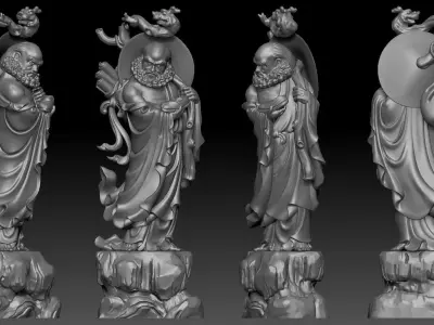 Bodhidharma  3D print model