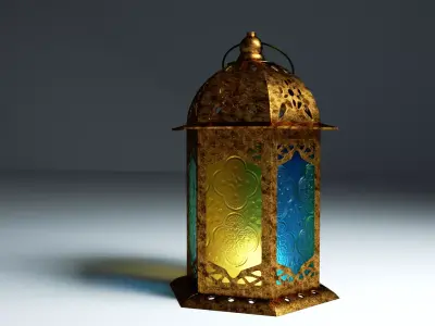 arabic lantern 2 3D model
