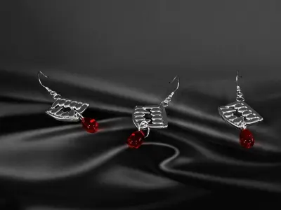earrings 008 3D model