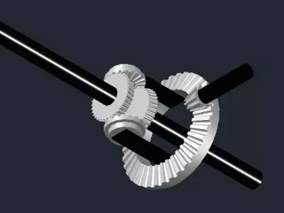 Differential gear 3D model