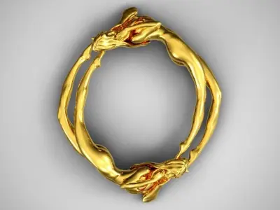 Girl Ring 3D print model