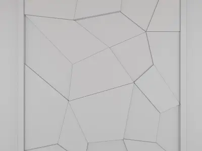 Wall Panel 2 Low-poly 3D model