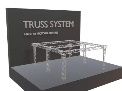 Truss system 3D model