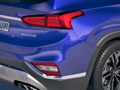 Hyundai SantaFe 2019 3D model