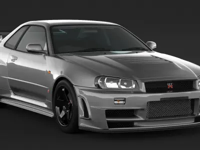 Nissan Skyline GT-R R34 Z-Tune 3D model