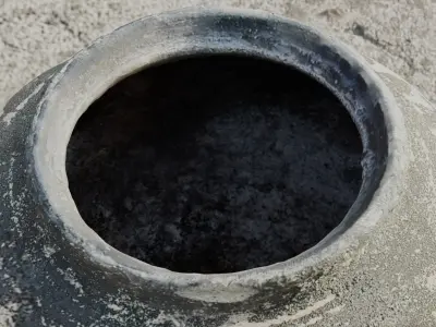 Scanned Detailed old bowl 3D model