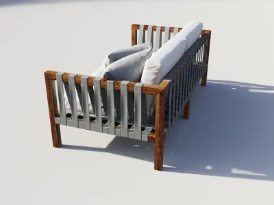 OutdoorRodhilanchairmistralset 3D model