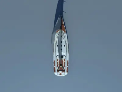 SAILING RACE YACHT 3D model