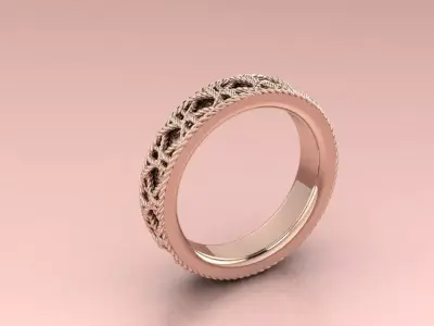 The Aurelian Knot Ring jewelry 3D model - for Her 3D print model