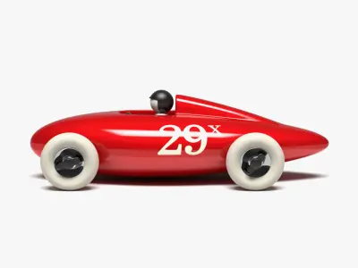 Belly Tank Racer Low-poly 3D model