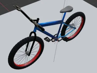 stylish bike cycle  Low-poly 3D model