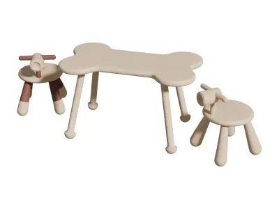 Wangwang Puppy Toddler Stool 3D model