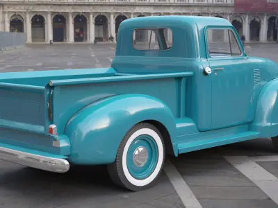 Generic Old Pickup Truck 01 3D model