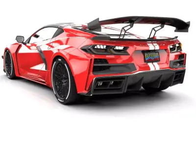 CHEVROLET CORVETT CEO ZR1 Low-poly 3D model