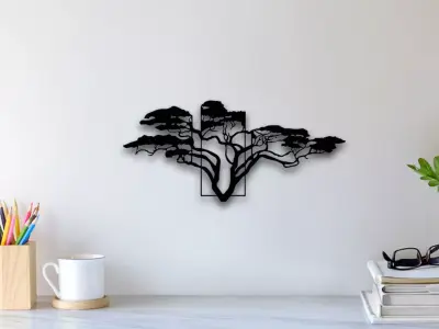 Tree Wall Art 3D print model get