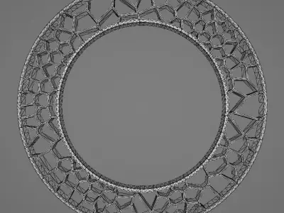 Circular round frame  Free 3D print model