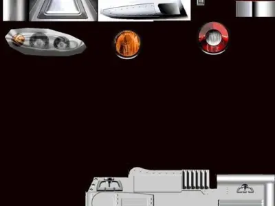 Mixed Highway 35 Vehicles Free low-poly 3D model