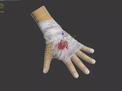 Arm Bandage Low-poly 3D model