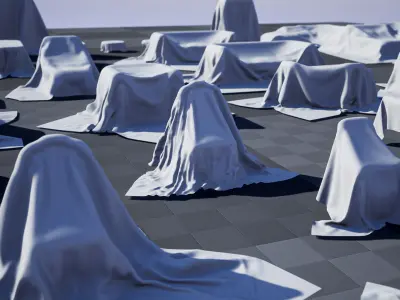 Furniture Cover Pack 54 Meshes 3D model