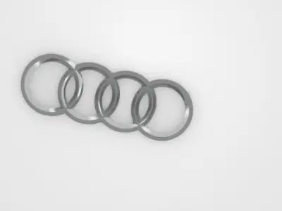Audi logo 3D print model