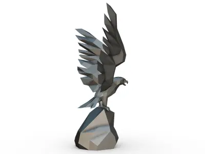 eagle figure 3D print model