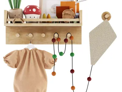 Kids Room Decoration 08 3D model