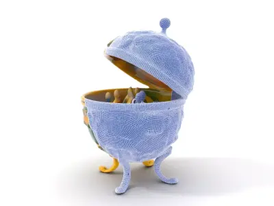 Emerald Enchanted Egg model pack Low-poly 3D model