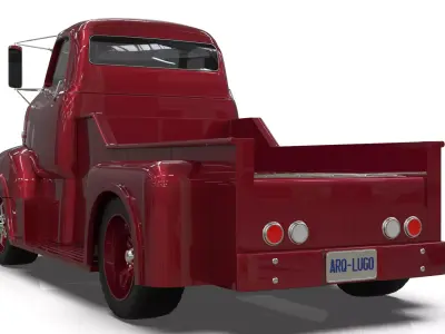 Custom Vintage COE Pickup Truck 3D model