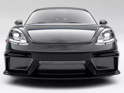 Porsche GT4 Low-poly 3D model