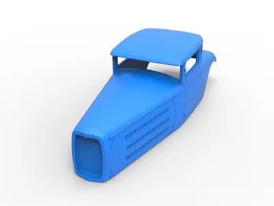 Shell model for Hot rod Scale 1 to 24 3D print model