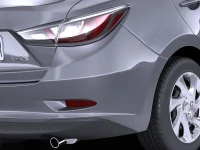 Toyota Yaris sedan 2017 VRAY 3D model